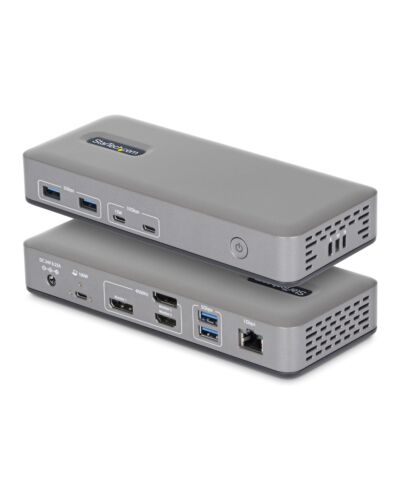StarTech.com 199UE-USBC-DOCK laptop dock/port tor Wired USB 3.2 Gen 2 (3.1 Gen 2) Type-C Grey 199UE-USBC-DOCK