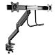 StarTech.com Desk Mount Dual Monitor Arm - Ergonomic Dual Monitor VESA Mount 32" (17.6lb) Displays - Crossbar Handle for Synchronized Full Motion - Height Adjustable - C-Clamp/Gmet