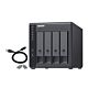 QNAP TR-004 storage drive enclosure HDD/SSD enclosure Black 2.5/3.5"