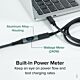 Plugable Technologies USB C Extension Cable 3.3 Ft, Digital Power Meter Tester for Monitoring USB-C Connections, Supports Fast Charging up to 240W, 4K 60Hz Display, 10Gbps Data, Digital Multimeter Tester