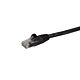 StarTech.com 7m CAT6 Ethernet Cable - Black CAT 6 Gigabit Ethernet Wire -250MHz 100W PoE RJ45 UTP Network/Patch Cord Snagless w/Strain Relief Individually Tested