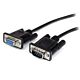 StarTech.com 1m Black Straight Through DB9 RS232 Serial Cable - M/F