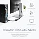 StarTech.com DisplayPort to VGA Adapter - Active DP to VGA Converter - 1080p Video - DisplayPort  - DP/DP++ Source to VGA Monitor Cable Adapter Dongle - Latching DP Connector
