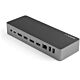 StarTech.com Universal Laptop Docking Station, Hybrid USB-C & USB-A Dock, Dual 4K DP & HDMI, 100W PD, Mac / Windows / Che OS, 4x USB 5Gbps Hub, GbE