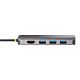 StarTech.com USB C Multiport Adapter 4K 60Hz HDMI Video, 3 Pt 5Gbps USB-A Hub, 100W USB Power Delivery Pass-Through/GbE/SD/MicroSD, 12"/30cm Cable, Travel Laptop Docking Station