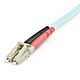 StarTech.com 1m (3ft) LC/UPC to LC/UPC OM3 Multie Fiber Optic Cable, Full Duplex 50/125µm cord Fiber Cable, 100G, Low Insertion Loss, LSZH Fiber Jumper Cord