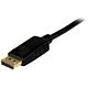 StarTech.com 3ft (1m) DisplayPort to HDMI Cable - 4K 30Hz - DisplayPort to HDMI Adapter Cable - DP 1.2 to HDMI Monitor Cable Converter - Latching DP Connector - Passive DP to HDMI Cord