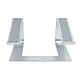 StarTech.com Laptop Stand for Desk, Supports 5kg/11lb, Aluminum, Silver, Ergonomic Laptop Riser, Portable Laptop Holder, Computer Stand for Macbook Air/Pro, Dell XPS, Lenovo