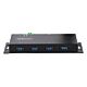 StarTech.com 4-Port Industrial USB 3.0 Hub with ESD Protection~4-Port USB 3.0 Hub - 5Gbps - Metal Industrial USB-A Hub - Wall or Desk Mountable USB Data Hub - TAA Compliant USB Expander Hub
