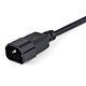 StarTech.com 1m (3ft) Power Extension Cord, C14 to C13, 10A 125V, 18AWG, Computer Power Cord Extension, IEC-320-C14 to IEC-320-C13 AC Power Cable Extension for Power Supply, UL Listed