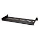 StarTech.com 1U Server Rack Shelf - Universal Vented Rack Mount Cantilever Tray for 19" Network Equipment Rack & Cabinet - Heavy Duty Steel – Weight Capacity 44lb/20kg - 7" Deep Shelf, Black