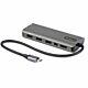StarTech.com USB C Multiport Adapter - USB-C to HDMI or Mini DisplayPort 4K 60Hz, 100W Power Delivery Pass-Through, 4-Port 10Gbps USB Hub - USB Type-C Mini Dock - w/ 12" Attached Cable