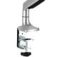 StarTech.com Desk Mount Monitor Arm - Heavy Duty Ergonomic VESA Monitor Arm - Single 9kg Display - Full Motion, Height Adjustable, Articulating - Aluminum - C-Clamp/Gmet - Silver