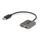 StarTech.com 2-Port DisplayPort MST Hub, Dual 4K 60Hz, DP to 2x DisplayPort Monitor Adapter, DP 1.4 Multi-Monitor Video Adapter, 1ft (30cm) Built-in Cable, USB Powered, Windows Only