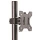 StarTech.com Single Monitor Desk Mount - Single Screen Heavy Duty Pole Mount for up to 8kg VESA Compatible Displays - Ergonomic Height Adjustable Monitor Arm Mount - Desk Clamp/Gmet