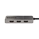 StarTech.com 3-Port USB-C MST Hub - USB Type-C to 3x HDMI Multi-Monitor Adapter for Laptop - Triple HDMI up to 4K 60Hz with DP 1.4 Alt e & DSC - HDR - 1ft (30cm) Cable - Windows Only