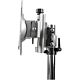 StarTech.com Dual Monitor Stand - Ergonomic Free Standing Dual Monitor Desktop Stand for two 24" VESA Mount Displays - Synchronized Height Adjustable - Double Monitor Pole Mount - Silver