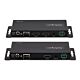 StarTech.com 4K HDMI over Fiber Extender Kit, 4K 60Hz up to 3300ft/1km (Single e) or 1000ft/300m (Multie) LC Fiber Optic, HDR, HDCP, 3.5mm Audio/RS232/IR Extender, Transmitter and Receiver Kit