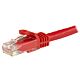 StarTech.com 1m CAT6 Ethernet Cable - Red CAT 6 Gigabit Ethernet Wire -250MHz 100W PoE RJ45 UTP Network/Patch Cord Snagless w/Strain Relief Individually Tested
