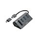 Hama 00200140 laptop dock/port tor USB 3.2 Gen 1 (3.1 Gen 1) Type-A Anthracite, Black
