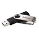 Hama Rotate 128GB USB 2.0 USB flash drive USB Type-A Black, Silver