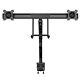 StarTech.com Desk Mount Dual Monitor Arm with USB & Audio - Slim Full Motion Adjustable Dual Monitor VESA Mount for up to 32" Displays - Ergonomic Articulating - C-Clamp/Gmet