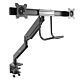 StarTech.com Desk Mount Dual Monitor Arm with USB & Audio - Slim Full Motion Adjustable Dual Monitor VESA Mount for up to 32" Displays - Ergonomic Articulating - C-Clamp/Gmet