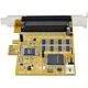 StarTech.com 8-Port PCI Express RS232 Serial Adapter Card, PCIe RS232 Serial Card, 16C1050 UART, Multiport Serial DB9 Controller/Expansion Card, 15kV ESD Protection, Windows Only - TAA