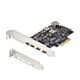 StarTech.com 5-Port USB PCIe Card, USB 3.2 10Gbps, PCI Express Card with 4x USB-C Ports, 1x USB-A Internal Port, USB PCIe Controller Card, Windows/macOS/Linux