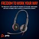 HP Poly Blackwire 3220 Stereo USB-C Headset +USB-C/A Adapter