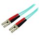 StarTech.com 10m (30ft) LC/UPC to LC/UPC OM3 Multie Fiber Optic Cable, Full Duplex 50/125µm cord Fiber Cable, 100G, Low Insertion Loss, LSZH Fiber Jumper Cord