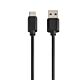 Hama 00200907 USB cable USB 2.0 0.9 m USB C USB A Black