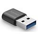 Hama 00200357 cable gender changer USB-A USB-C Black