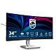 Philips 5000 series 34B2U5600C/00 computer monitor 86.4 cm (34") 3440 x 1440 pixels Dual QHD LCD Grey