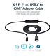 StarTech.com 3ft (1m) USB C to HDMI Cable - 4K 30Hz USB Type-C to HDMI Video Display Converter - USB-C DP Alt e to HDMI Monitor Adapter Cord - Thunderbolt Compatible