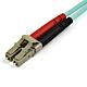 StarTech.com 15m (50ft) LC/UPC to LC/UPC OM4 Multie Fiber Optic Cable, 50/125µm LOMMF/VCSEL cord Fiber, 100G, Low Insertion Loss - LSZH Fiber Jumper Cord