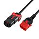 ACT Powercord C13 IEC Lock+ - C14 IEC Lock Dual Locking black 1 m, PC3601