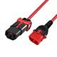 ACT Powercord C13 IEC Lock+ - C14 IEC Lock Dual Locking red 3 m, PC3617
