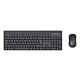 Hama WKM-100 keyboard Mouse included Universal RF Wireless QWERTY UK International Black