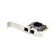 StarTech.com 2-Port Gigabit PCIe Network Adapter Card, 10/100/1000Mbps PCI Express NIC, Dual tek RTL8111H, Works with Windows and Linux, TAA Compliant