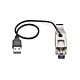 StarTech.com Gigabit Fiber to RJ45 Ethernet Media Converter Dongle, Optical Singlee 10km/Multie 800m, USB Powered, Compact Design, Metal Housing, Micro Mini, TAA