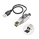 StarTech.com Gigabit Fiber to RJ45 Ethernet Media Converter Dongle, Optical Singlee 10km/Multie 800m, USB Powered, Compact Design, Metal Housing, Micro Mini, TAA