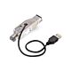 StarTech.com Gigabit Fiber to RJ45 Ethernet Media Converter Dongle, Optical Singlee 10km/Multie 800m, USB Powered, Compact Design, Metal Housing, Micro Mini, TAA