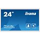 iiyama TW2424AS-W1 Signage Display Digital signage flat panel 60.5 cm (23.8") Wi-Fi 250 cd/m² 4K Ultra HD Black Touchscreen Built-in processor Android 24/7