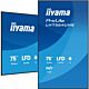 iiyama LH7564UHS-B1AG Signage Display Digital signage flat panel 190.5 cm (75") Wi-Fi 500 cd/m² 4K Ultra HD Black Built-in processor Android 24/7