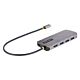 StarTech.com USB C Multiport Adapter, 4K 60Hz HDMI Video, 3 Port 5Gbps USB Hub, 100W Power Delivery Pass-Through, GbE, 12"/30cm Cable, Mini Travel Dock, Laptop Docking Station