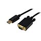 StarTech.com 6ft (1.8m) DisplayPort to VGA Cable - Active DisplayPort to VGA Adapter Cable - 1080p Video - DP to VGA Monitor Cable - DP 1.2 to VGA Converter - Latching DP Connector