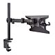StarTech.com Laptop Desk Mount - Monitor and Laptop Mount - Displays up to 34in (8kg/17.6lb) & Laptops (4.5kg/9.9lb) - Articulating VESA Laptop Tray Arm - Clamp / Gmet Mount