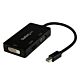 StarTech.com Travel A/V Adapter: 3-in-1 Mini DisplayPort to VGA DVI or HDMI Converter
