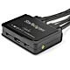 StarTech.com 2 Port HDMI KVM Switch - 4K 60Hz - Compact Dual Port UHD/Ultra HD USB Desktop KVM Switch w/Integrated 4ft Cables & Audio - Bus Powered & Remote Switching - MacBook ThinkPad